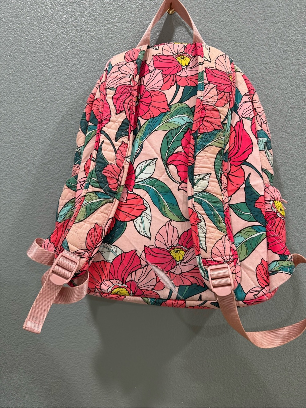 Vera Bradley Vintage Floral Quilted Backpack - Picture 3 of 5
